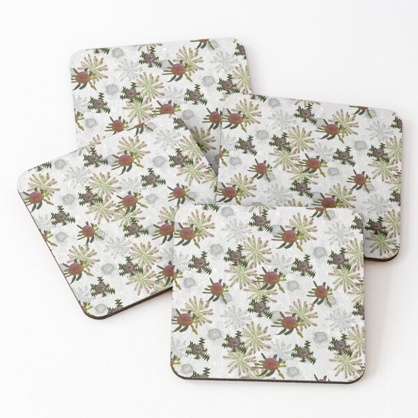 Item preview, Mixed Banksia Fabric Design for large items designed and sold by Leonie Mac Lean.