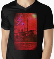 Pochendes Knurren T-Shirt mit V-Ausschnitt