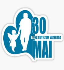 Pegatina Feliz día del padre en Alemania 30 de mayo de 2019