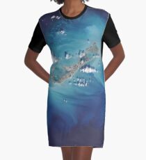 Apollo 17: Unbekannter Astronaut mit dem Moon Buggy / Lunar Rover T-Shirt Kleid
