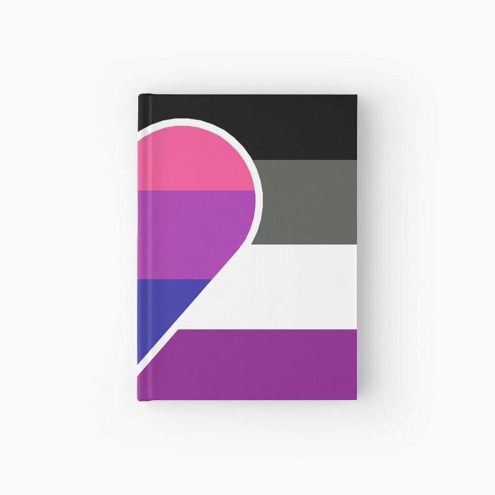 Biromantic Asexual Flag Hardcover Journal For Sale By Disneyfanatic23 