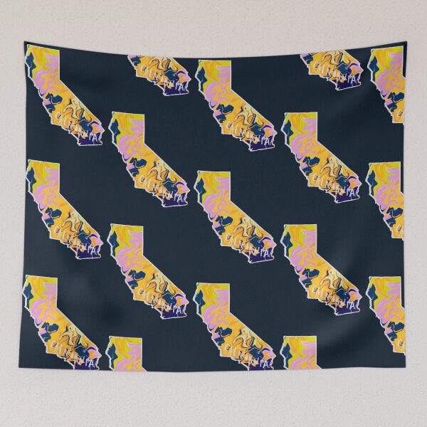 Item preview, Swirly California: labeled designed and sold by Oh-Hecko.