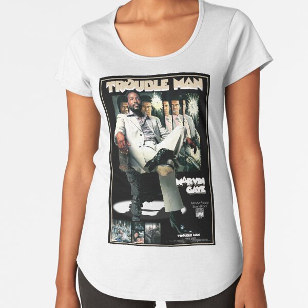 New Marvin Gaye Trouble Man Album Cover 100% Cotton Uniqlo T Shirt Large
