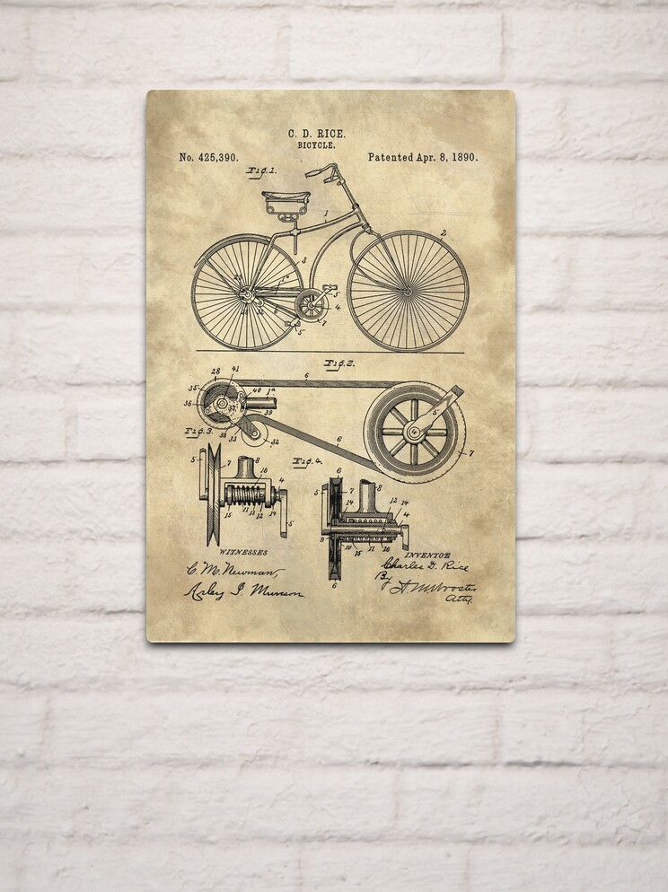 Vintage Bicycle Patent Lantern Lamp