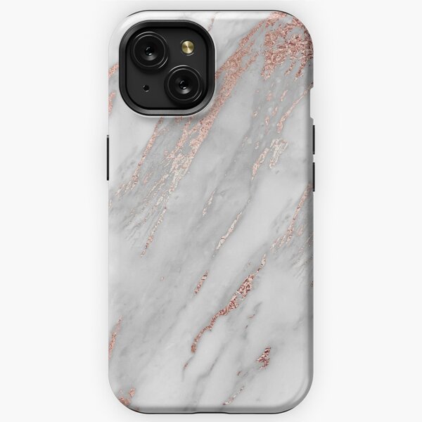 Elegant Rose Gold Marble Iphone Case For Sale By Freshfroot Redbubble 7614