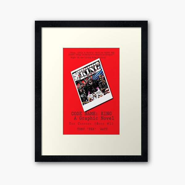 "Code Name: King" - ALTERNATE Comic Book Promo Poster Framed Art Print