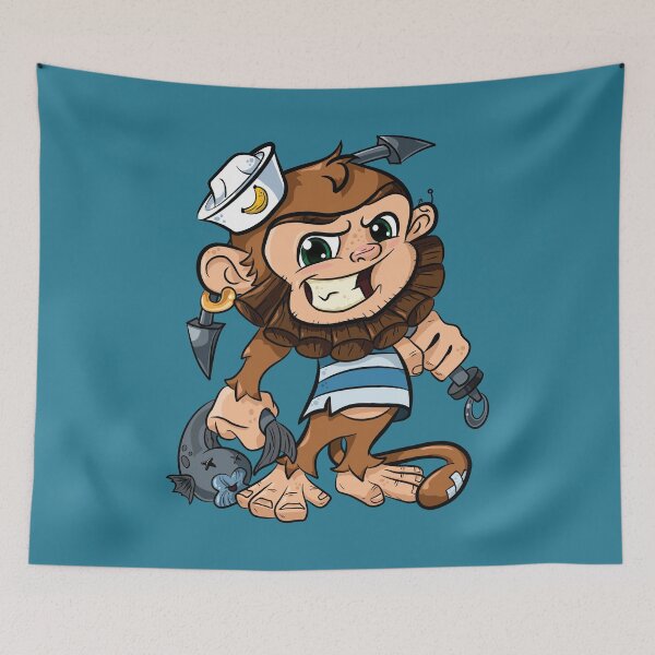 Item preview, Monkey Fisherman designed and sold by Danny Devine.