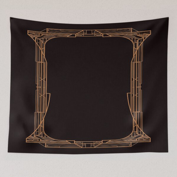 Item preview, Art Deco Vintage Retro A Dreamer`s Frame Of Mind Geometric Line Abstract designed and sold by 108dragons.