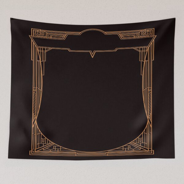 Item preview, Art Deco Vintage Retro A Dreamer`s Frame Of Mind Geometric Line Abstract designed and sold by 108dragons.