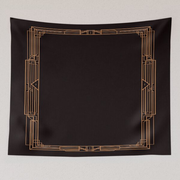 Item preview, Art Deco Vintage Retro A Dreamer`s Frame Of Mind Geometric Line Abstract designed and sold by 108dragons.