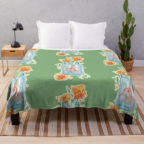 Item preview, Goldfish and California Poppies designed and sold by Pumpkinpancakes.