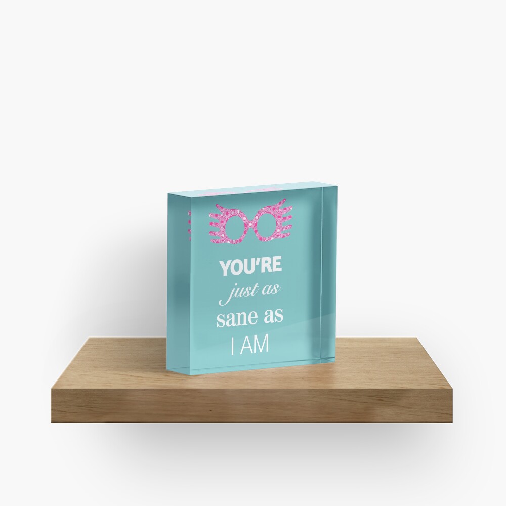Luna Lovegood Glasses Acrylic Block