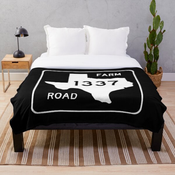Aperçu de l'œuvre Panneau de signalisation de ferme "FM 1337" de HackSwag Texas créée et vendue par HackSwag.