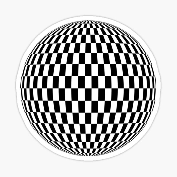 #sphere, #illustration, #design, #ball, shape, separation, circle, retro style, cartography, physical geography, square Sticker