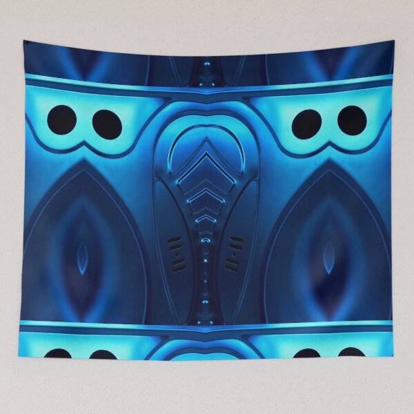 Item preview, Stainless steel sinks in futuristic patterns gunmetal blue FOUR designed and sold by mister-john.