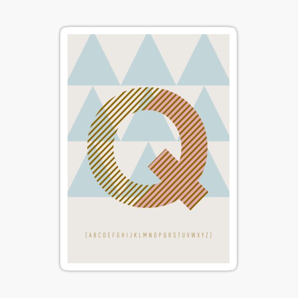Typeface "Q" Sticker