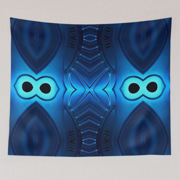 Item preview, Stainless steel sinks in futuristic patterns gunmetal blue SIX designed and sold by mister-john.