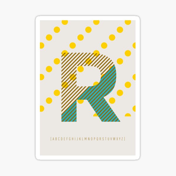 Typeface "R" Sticker