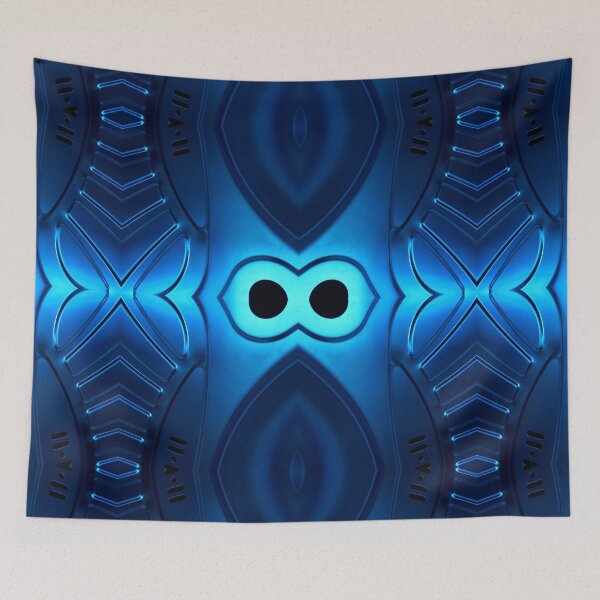Item preview, Stainless steel sinks in futuristic patterns gunmetal blue EIGHT designed and sold by mister-john.
