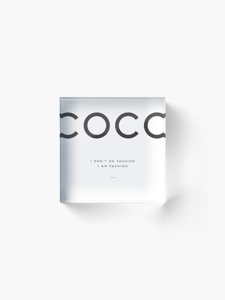 Alternate view of Coco Chanel Acrylic Block