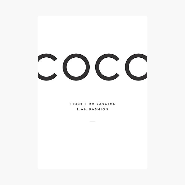 Coco Chanel Photographic Print