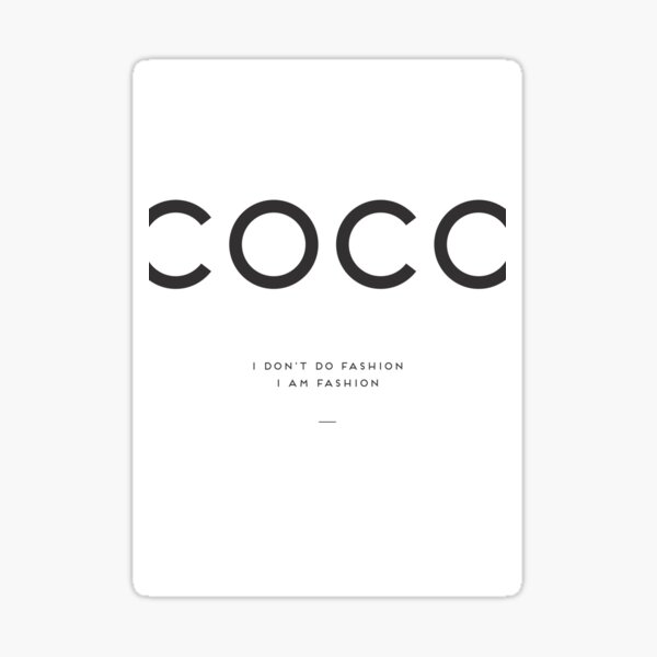 Sticker Coco Chanel Redbubble