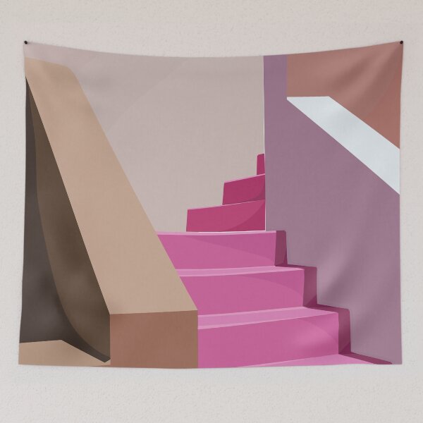 Item preview, Postcard with pink stairs designed and sold by Carla-S.