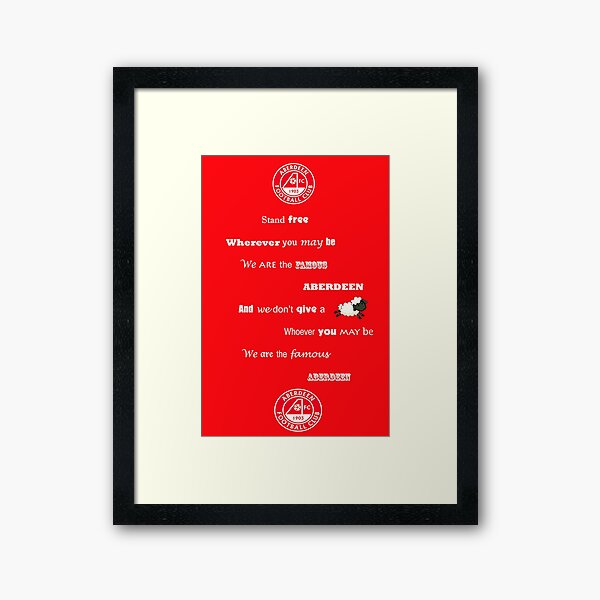 Stand free, Aberdeen Framed Art Print