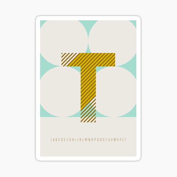 Typeface "T" Sticker