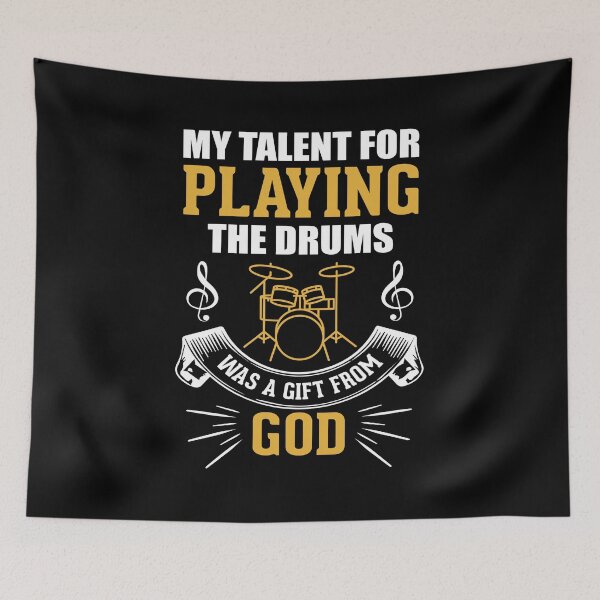 Item preview, Christian Jesus Drummer Quote Saying design Gift designs Men designed and sold by Whynot123.