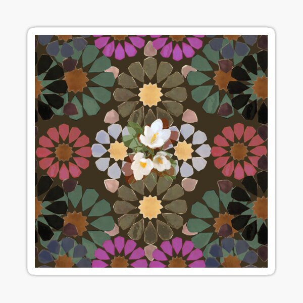 Item preview, Alhambra Delight Blossoms designed and sold by Big Fat Arts Gallery.