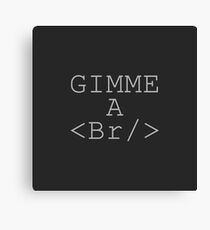 CODING Canvas Print