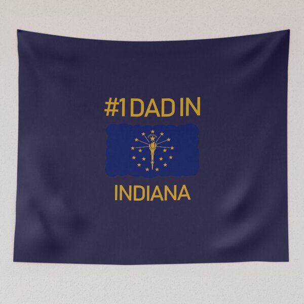 Item preview, Indiana State Fathers Day Number 1 Dad deisgn designed and sold by GetItGiftIt.