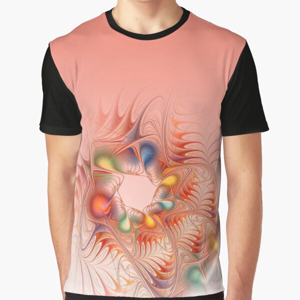 a fractal dream in orange Grafik T-Shirt