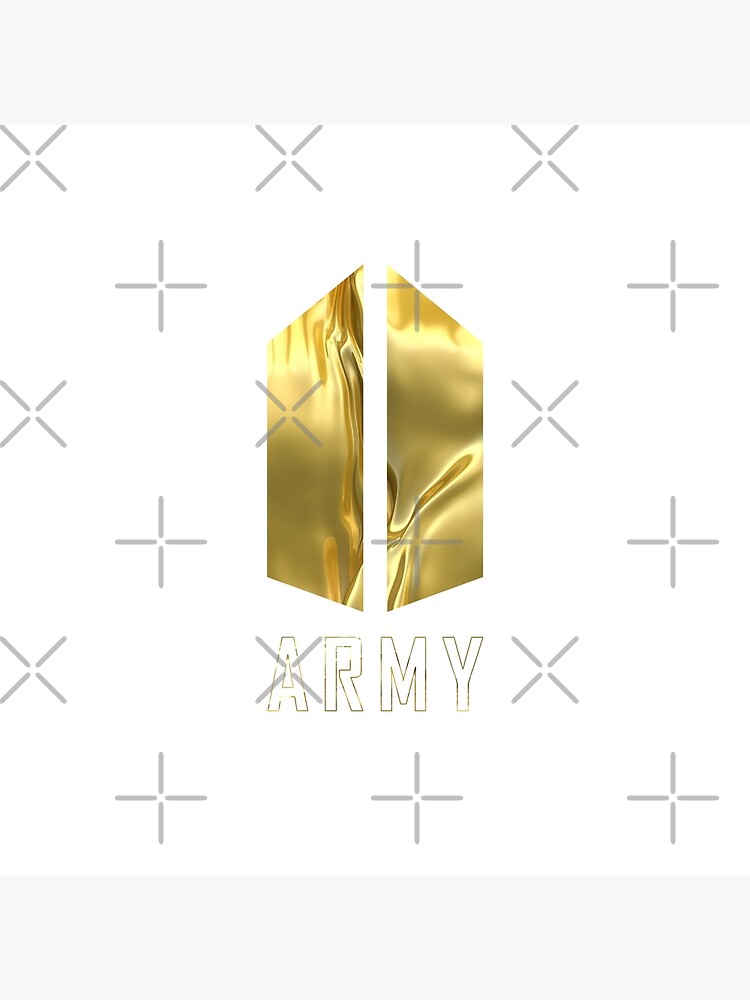 BTS Army Wings logo (liquid gold), K-pop merch