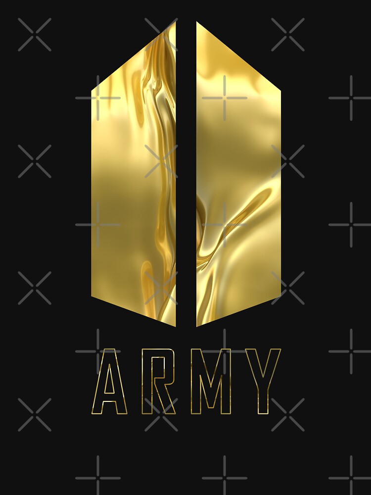 BTS Army Wings logo (liquid gold), K-pop merch