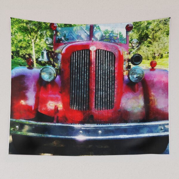 Item preview, Front Of Old Fire Truck designed and sold by Susan Savad.