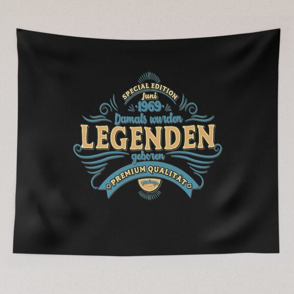 Item preview, 50th Birthday Born in June 1969 - Legends T-Shirt designed and sold by Dubbra.