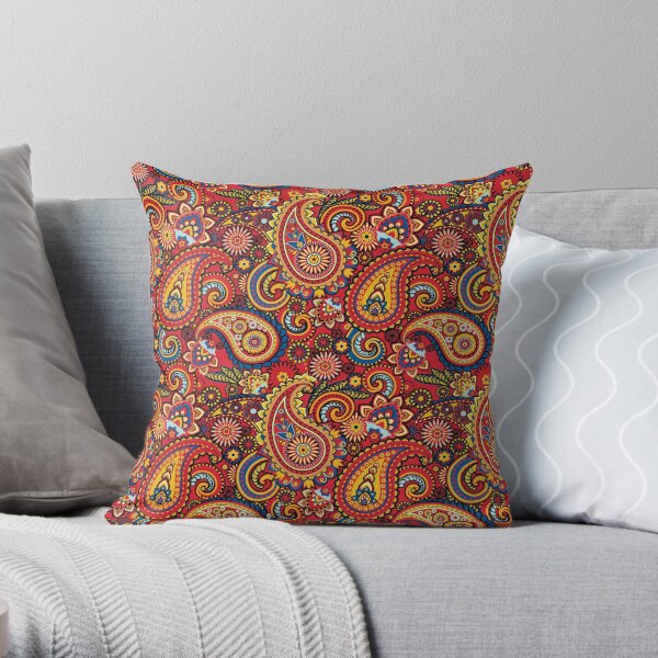 Paisley shop throw pillows