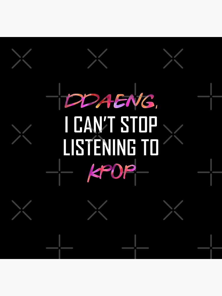 Bts Ddaeng I Can T Stop Listening To K Pop Army Merch Rm Suga V J Hope Jin Jimin Jungkook Greeting Card By Vane22april Redbubble