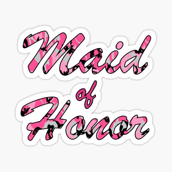 Item preview, Maid Of Honor Country Wedding Camouflage designed and sold by wilsonellis.