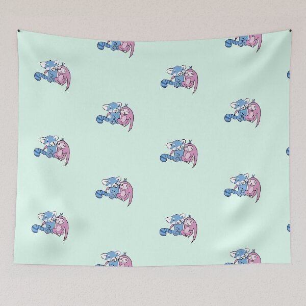 Item preview, Blue Red Panda and Pink Sloth are Best Friends designed and sold by SubtleSplit.