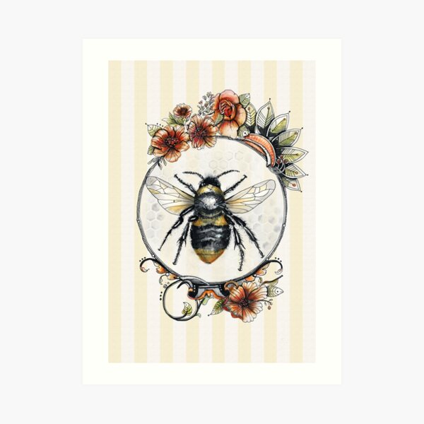 Bee a Queen Art Print