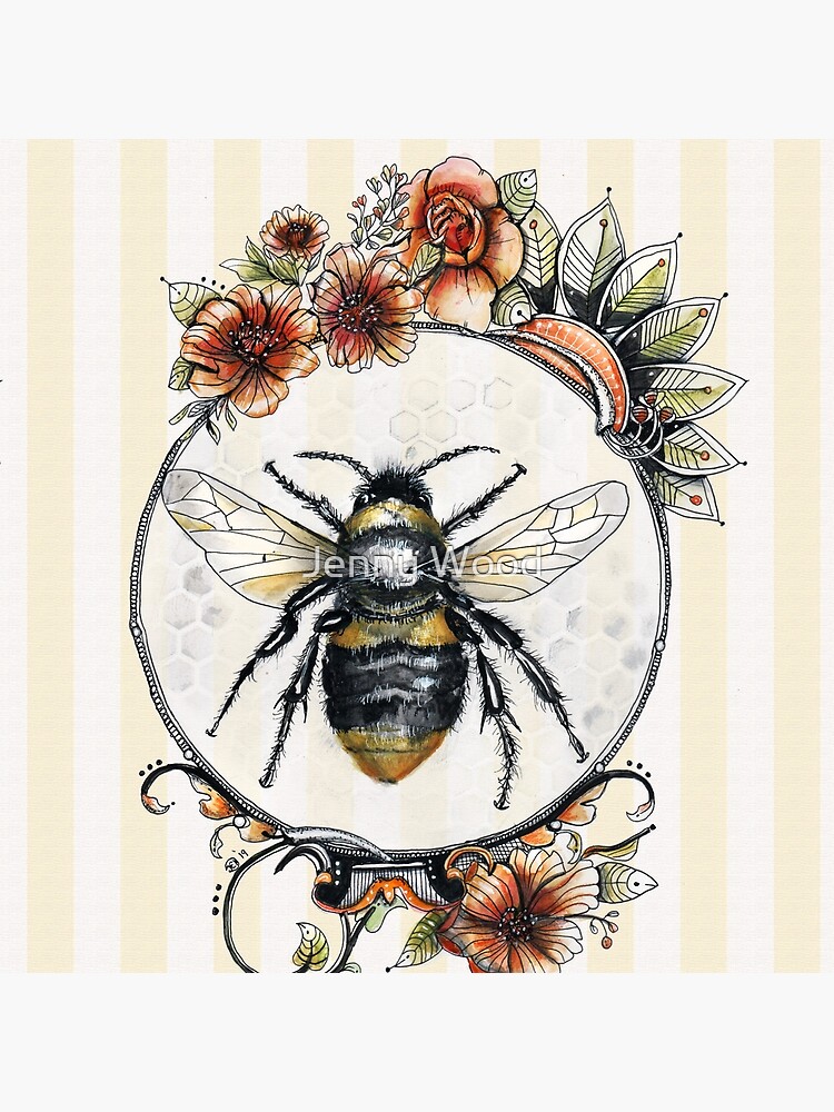 Thumbnail 4 of 4, Pillow, Bee a Queen designed and sold by dishmoptop.
