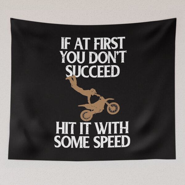 Item preview, Motocross At First You Don't Succeed Hit it With Some Speed designed and sold by shoutoutshirtco.