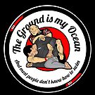 BJJ brazilian jiu jitsu nogi grappling the ground is my ocean  by TheEP