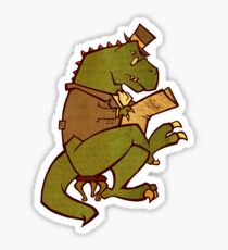 Gentleman T-Rex Sticker