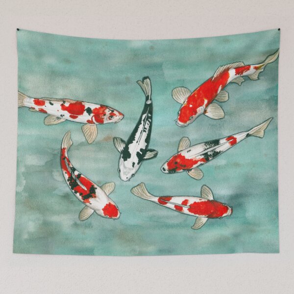 Item preview, Le ballet des carpes koi designed and sold by savousepate.