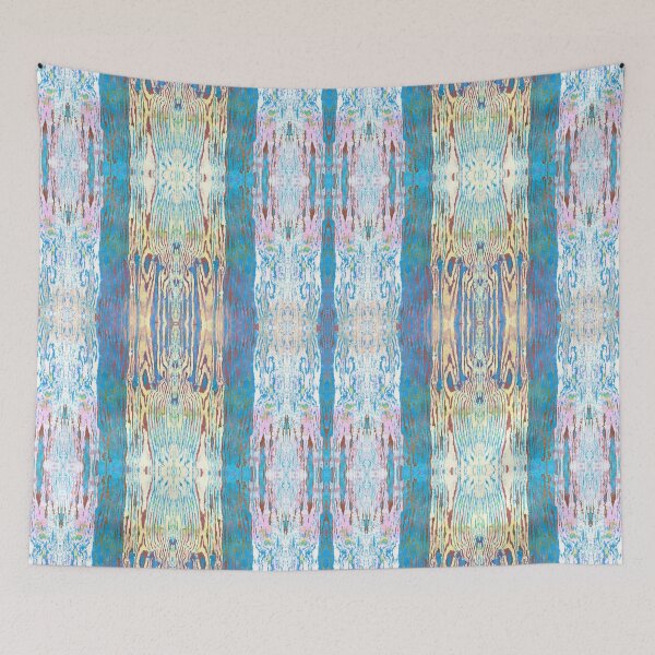 Item preview, Modern Faux Bois Woodgrain Pattern - Summer Sky Blue designed and sold by AndreaHelmArt.