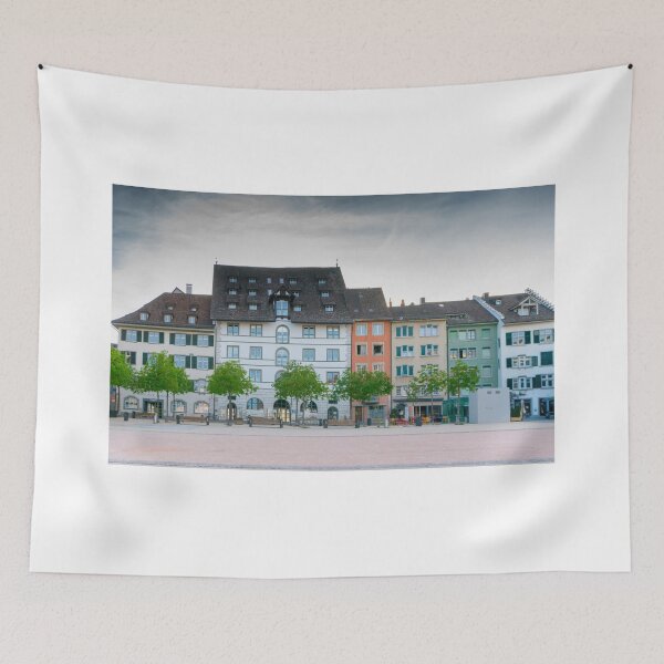 Item preview, Evening Light over the Herrenackerplatz in Schaffhausen designed and sold by DiFigianoPhoto.